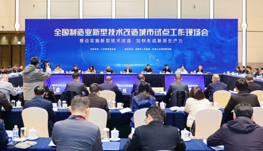 翟刚厅长参加制造业新型技术改造城市试点现场会